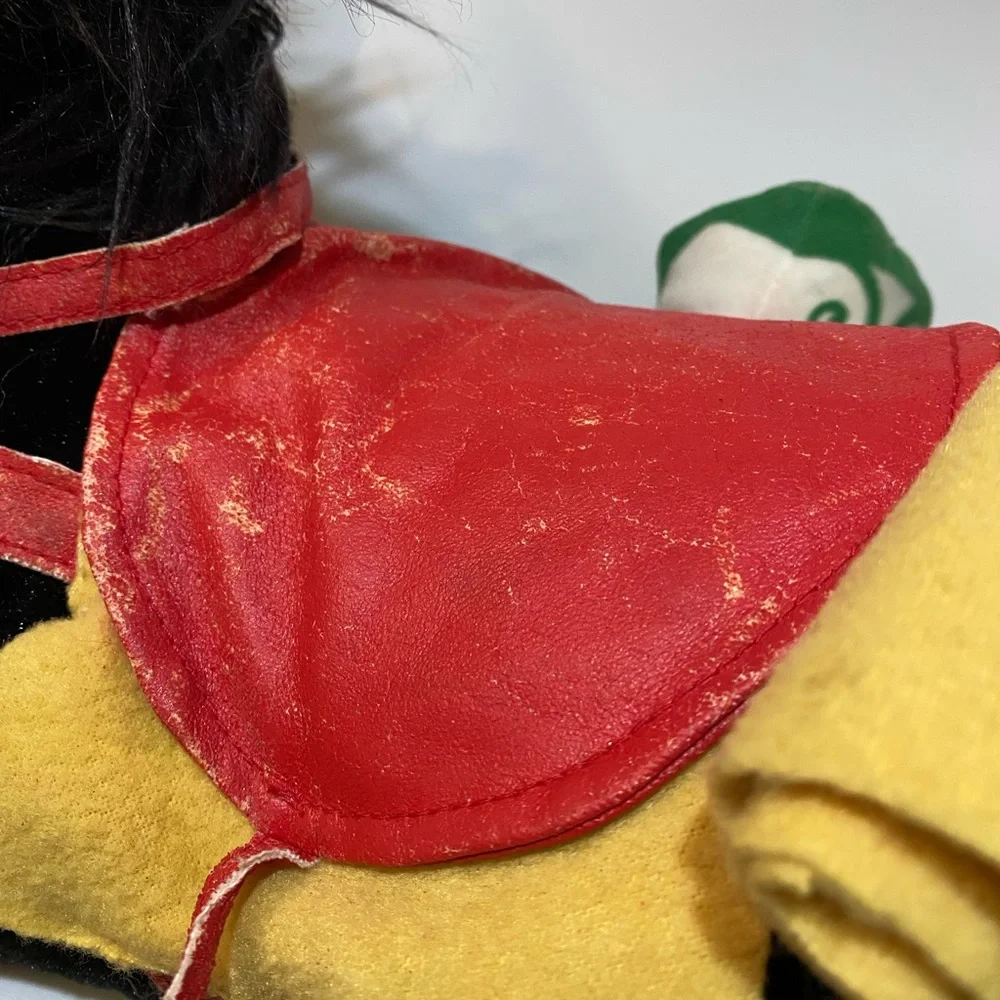 Disney Store Mulan Khan Plush Horse Stuffed Animal Toy Animated Pony Black 18 in